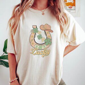 Retro St. Patrick's Day Tee, Lucky Graphics T-shirt